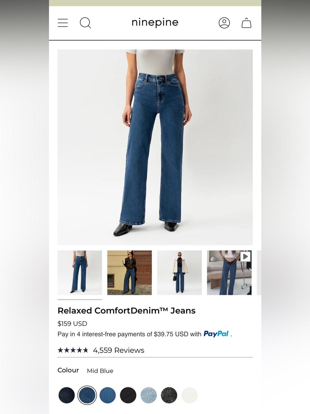 NinePine Relaxed ComfortDenim Jeans